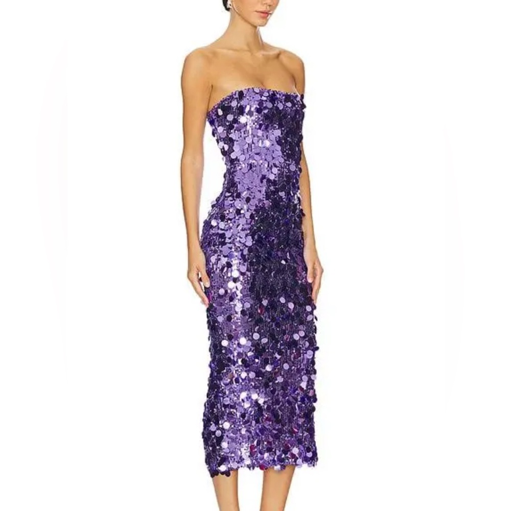 Nookie Electra Midi Dress in Purple